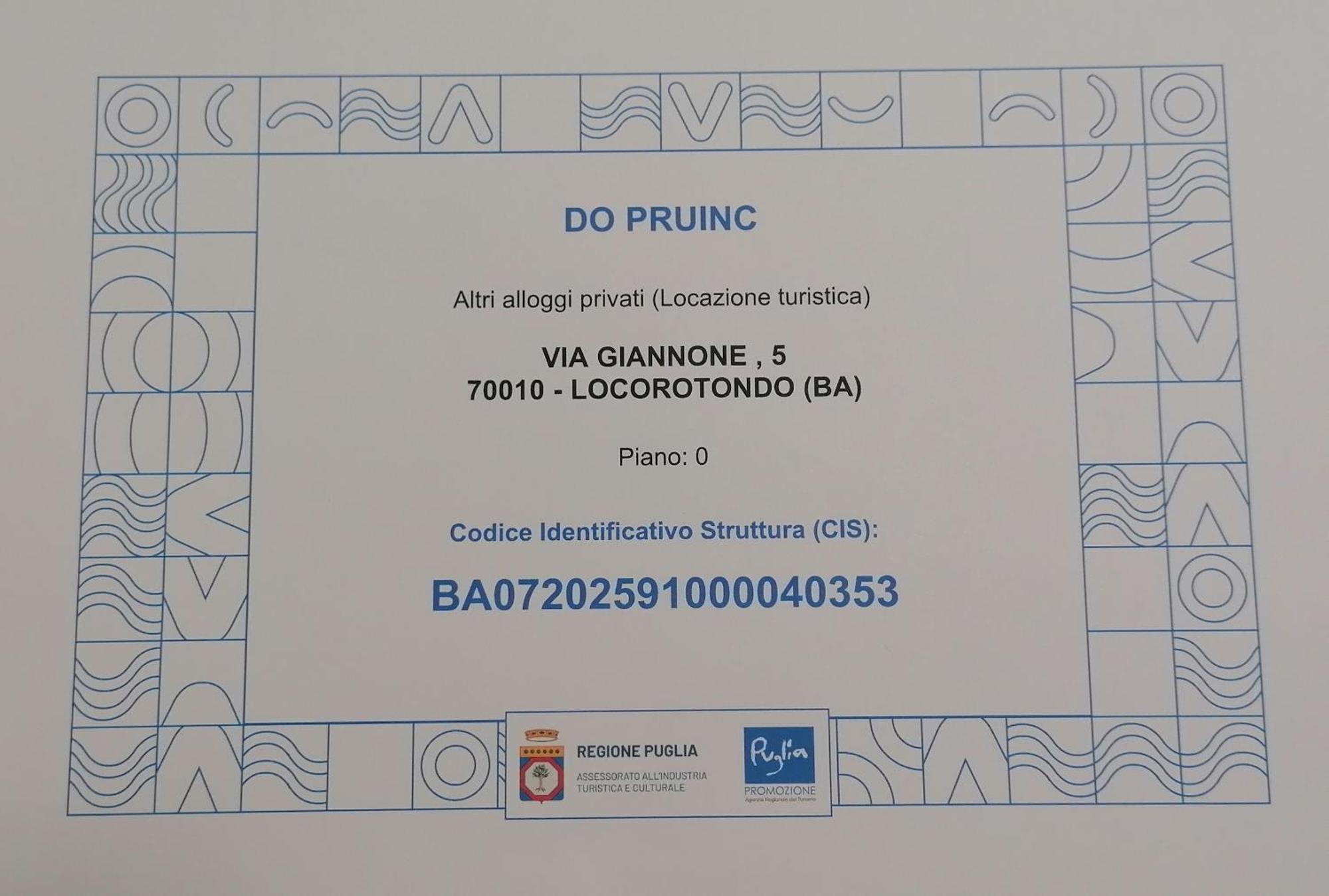 Do Pruinc Villa Locorotondo Eksteriør bilde